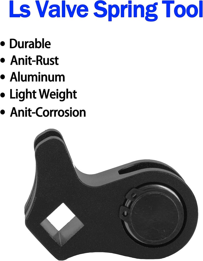 CNSPEED Ls Valve Spring Installation Tool Aluminum Valve Spring Compressor Tool for LS2 LS1 Style Valve Spring Installation (Black) - Image 3